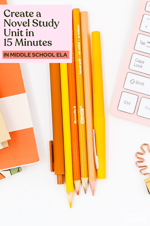 Create a Novel Study Unit in 15 Minutes