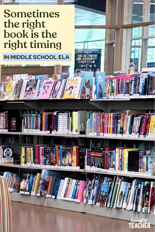 Sometimes the right book is the right timing