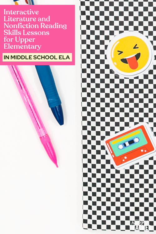 Interactive Literature and Nonfiction Reading Skills Lessons for Upper Elementary