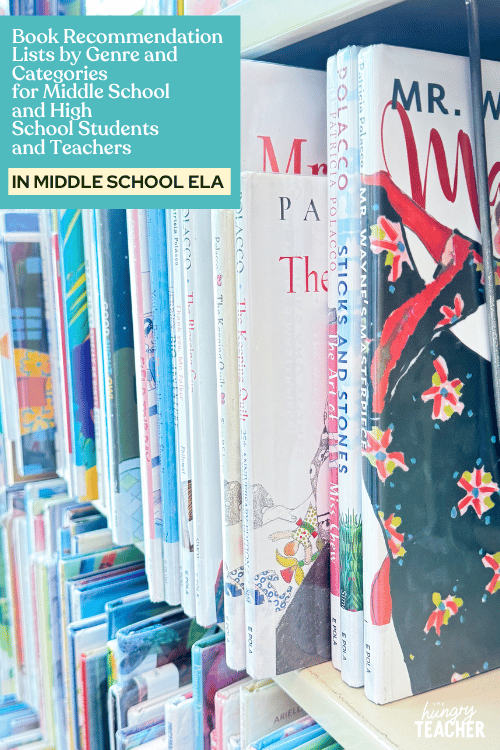Book Recommendation Lists by Genre and Categories for Middle School and High School Students and Teachers