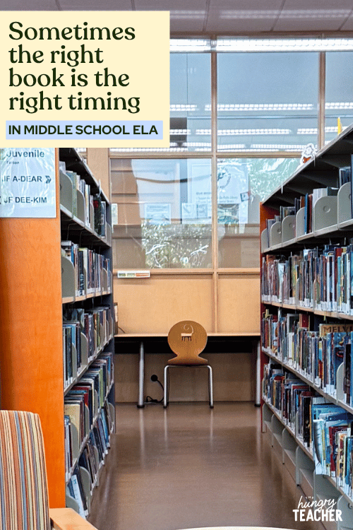 Sometimes the right book is the right timing