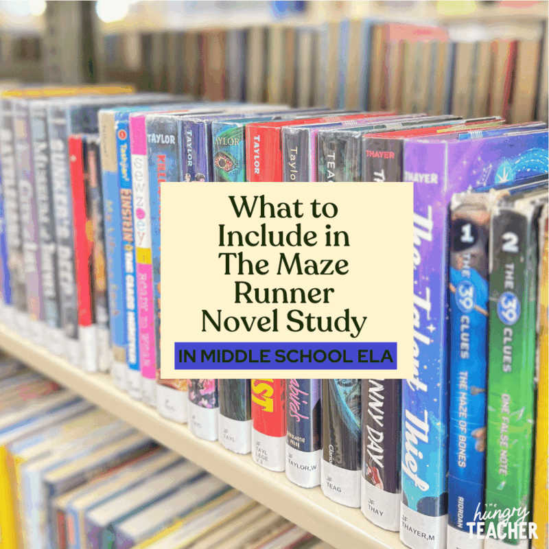 What to Include in The Maze Runner Novel Study